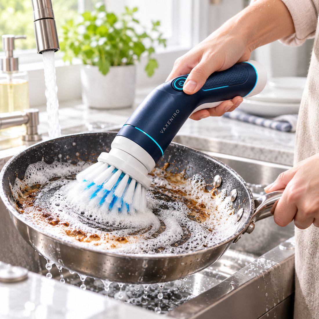 VAXENIRO™ PureRinse Electric Dish & Sink Brush