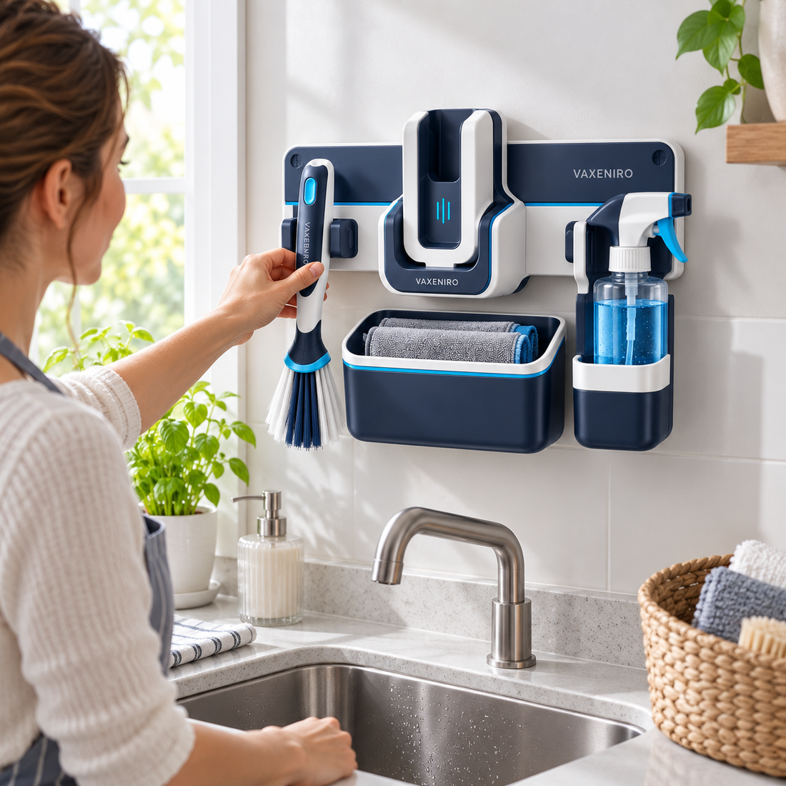VAXENIRO™ ToolDock Wall-Mounted Cleaning Station