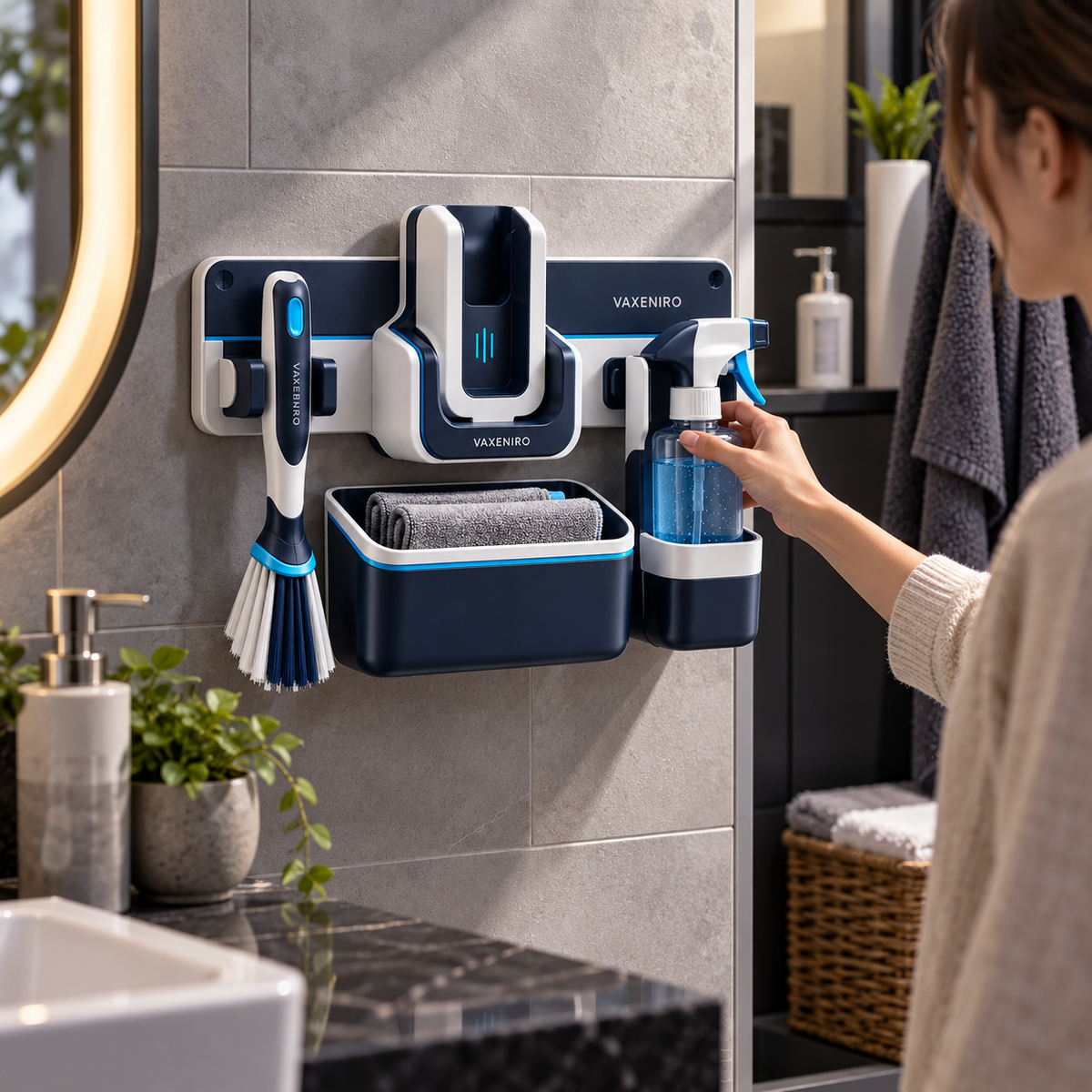 VAXENIRO™ ToolDock Wall-Mounted Cleaning Station