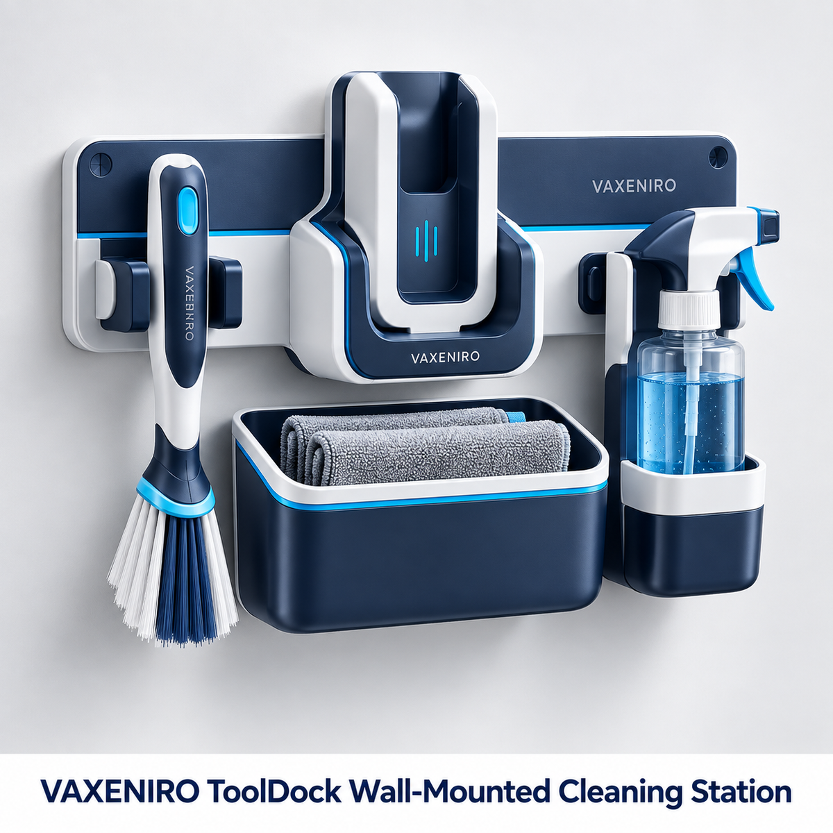 VAXENIRO™ ToolDock Wall-Mounted Cleaning Station