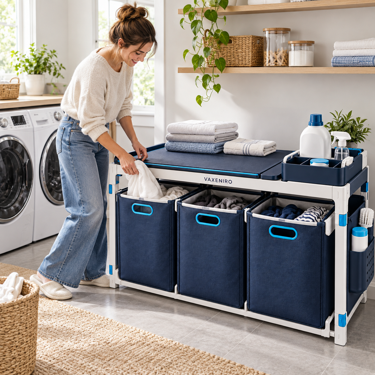 VAXENIRO™ FreshFold Modular Laundry Organizer