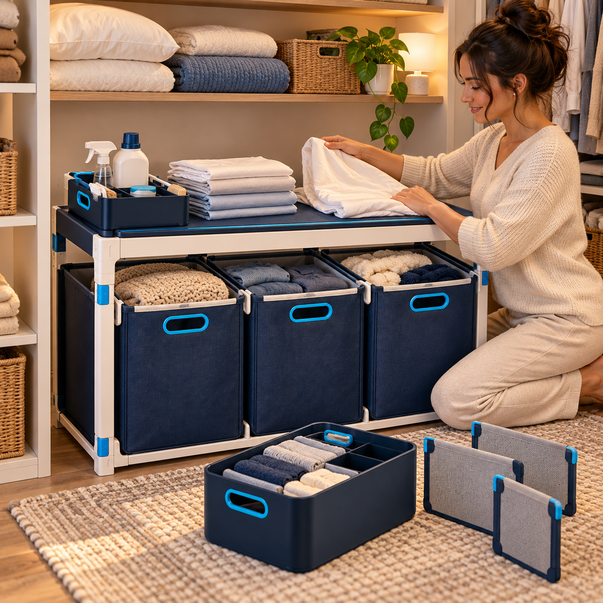 VAXENIRO™ FreshFold Modular Laundry Organizer